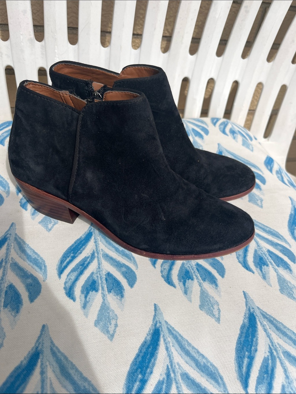 Sam Edelman Black Suede Ankle Booties